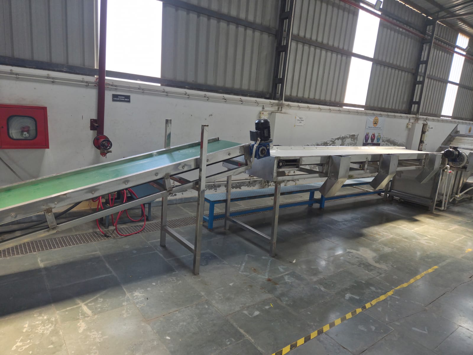 Product Auto unloader & Inspection belt