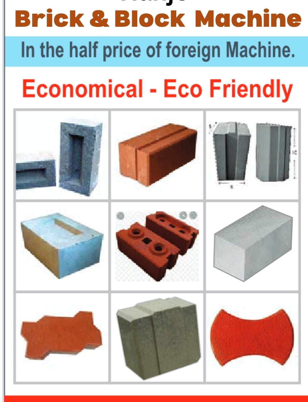 Concrete bricks Making machine 7