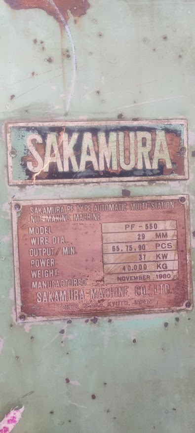Part Former Sakamura 550 Japan Make 3