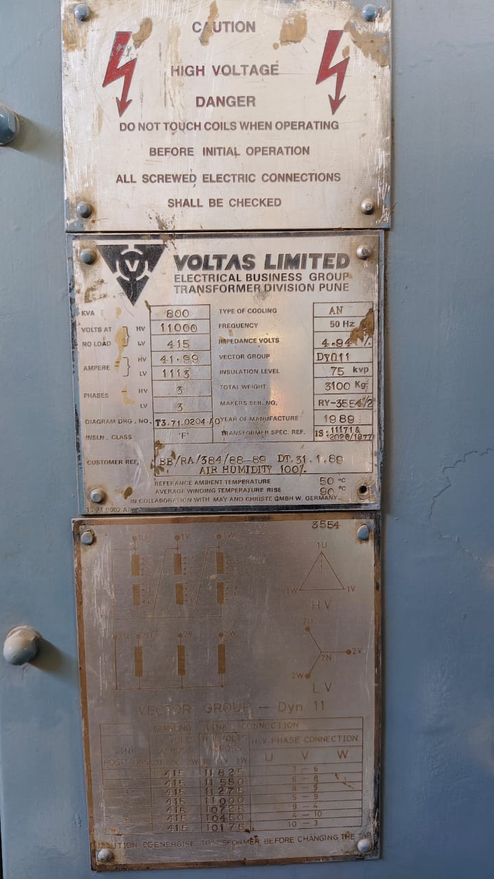 Voltas 800 kVA VPI Dry Type Transformer 3
