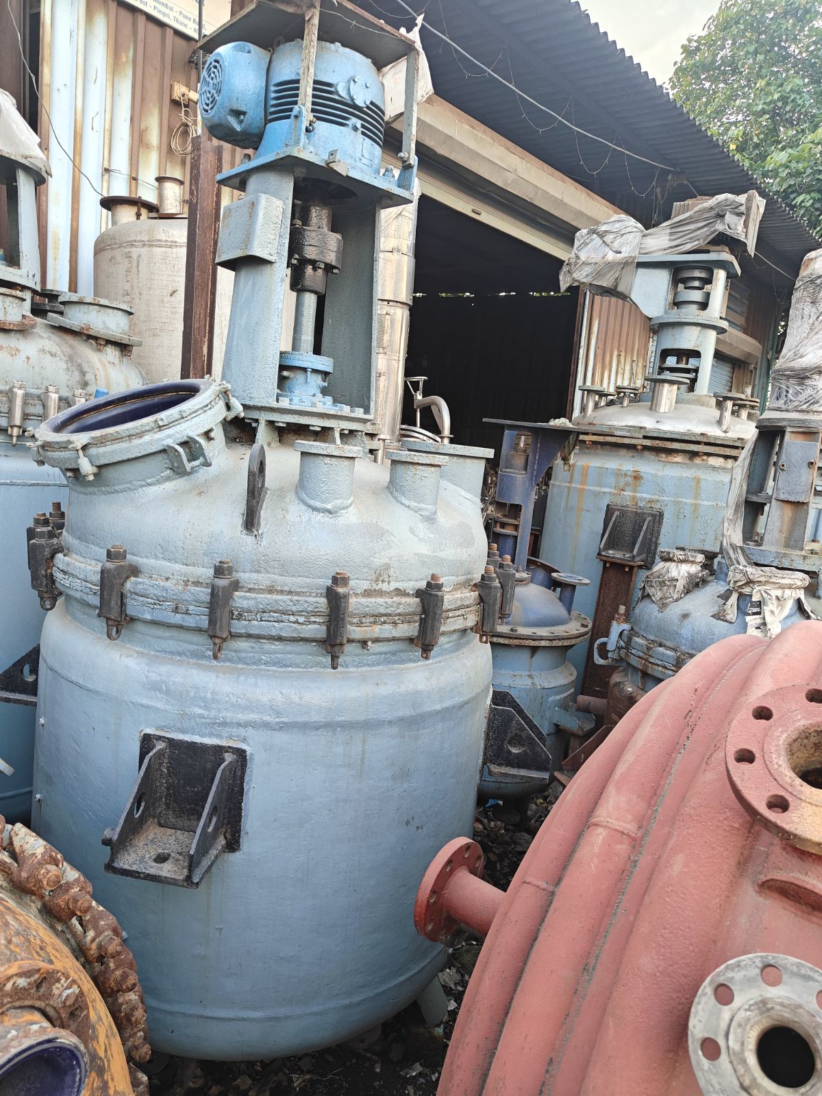 1 KL Glass-Lined Reactor (GLR) with Anchor Agitator & Gland Seal